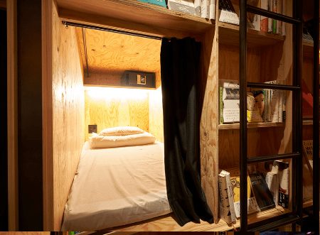book and bed capsule hotel tokyo
