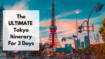 tokyo itinerary for 3 days