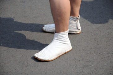 Japanese Samurai Aikido Iaido Tabi White Shoes With Hook And