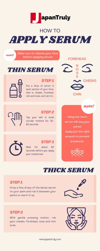 how to apply serum