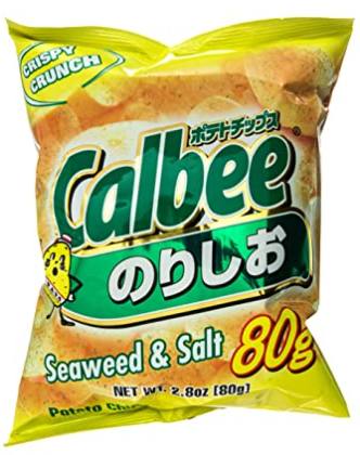 calbee seaweed & salt potato