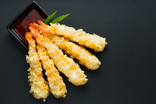 langostinos en tempura