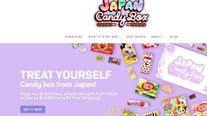 Caja de caramelos de Japón