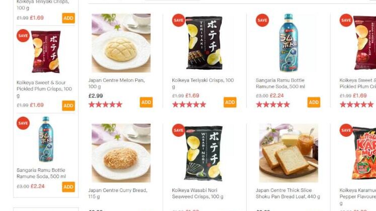 japanese snacks on Japan Centre