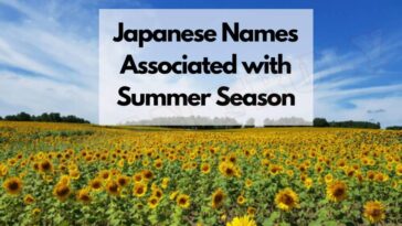 Nombres japoneses asociados a la temporada de verano