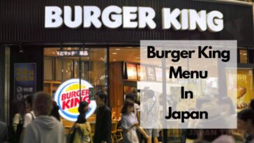 burger king In Japan Menu