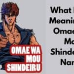 OMAE WA MOU SHINDEIRUの意味