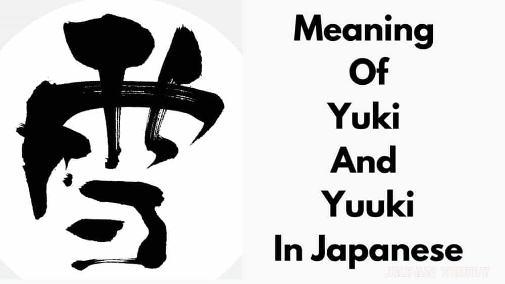 Meaning Of Yuki And Yuuki in Japanese