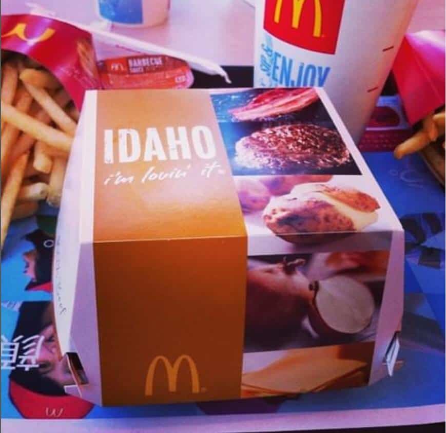 Idaho Burger McDonald's Japan
