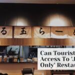 ¿Pueden los turistas acceder a restaurantes "sólo japoneses"?