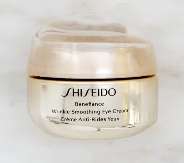 shiseido benefiance crema de ojos alisadora de arrugas ingredientes