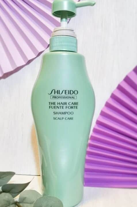 shiseido shampoo blue bottle