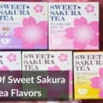 Tipos de sabores de té dulce Sakura