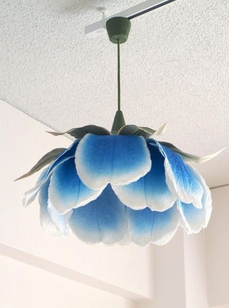 Hanging New Rose Lantern - Blue