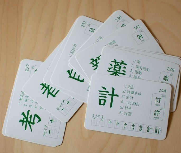 Cómo utilizar las fichas kanji del Conejo Blanco