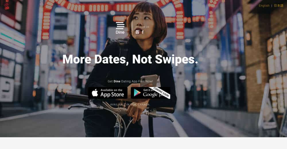 dine dating app in japan