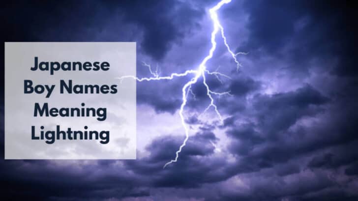 Male Japanese Names That Mean Lightning