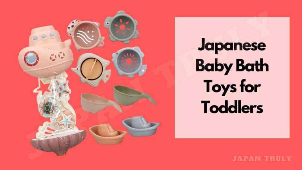 Juguetes japoneses de baño para niños pequeños