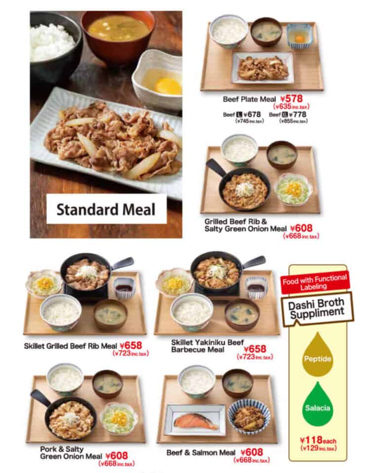 Yoshinoya In Japan Menu 2025 – Japan Truly