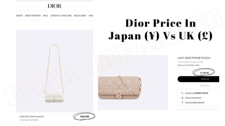 Is Dior Cheaper In Japan Vs US, UK, Singapore, South Korea, and France ...