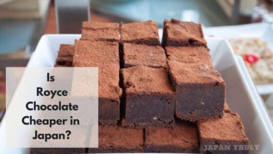 ¿es el chocolate royce más barato en japón?
