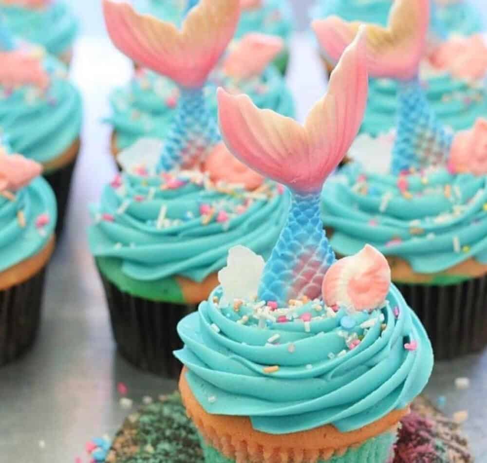 Kawaii Mermaid Cupcakes