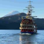 Cherry-Themed Crystal Glass in Hakone