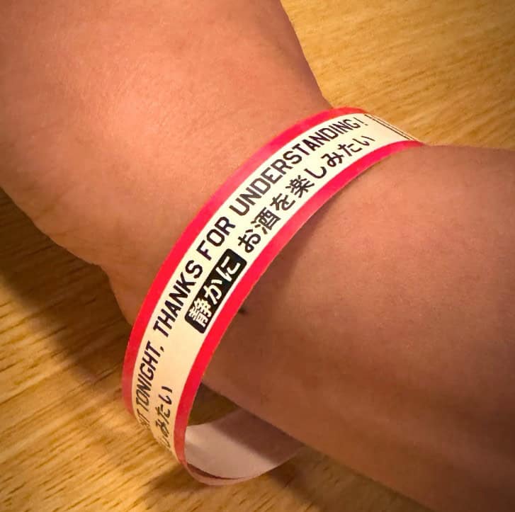 Japanese Bar District Bilingual Wristbands